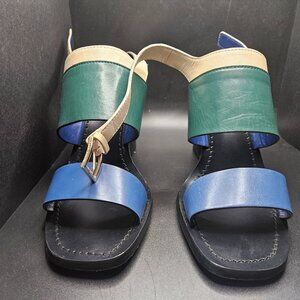 Classic Tory Burch Navy Sandal